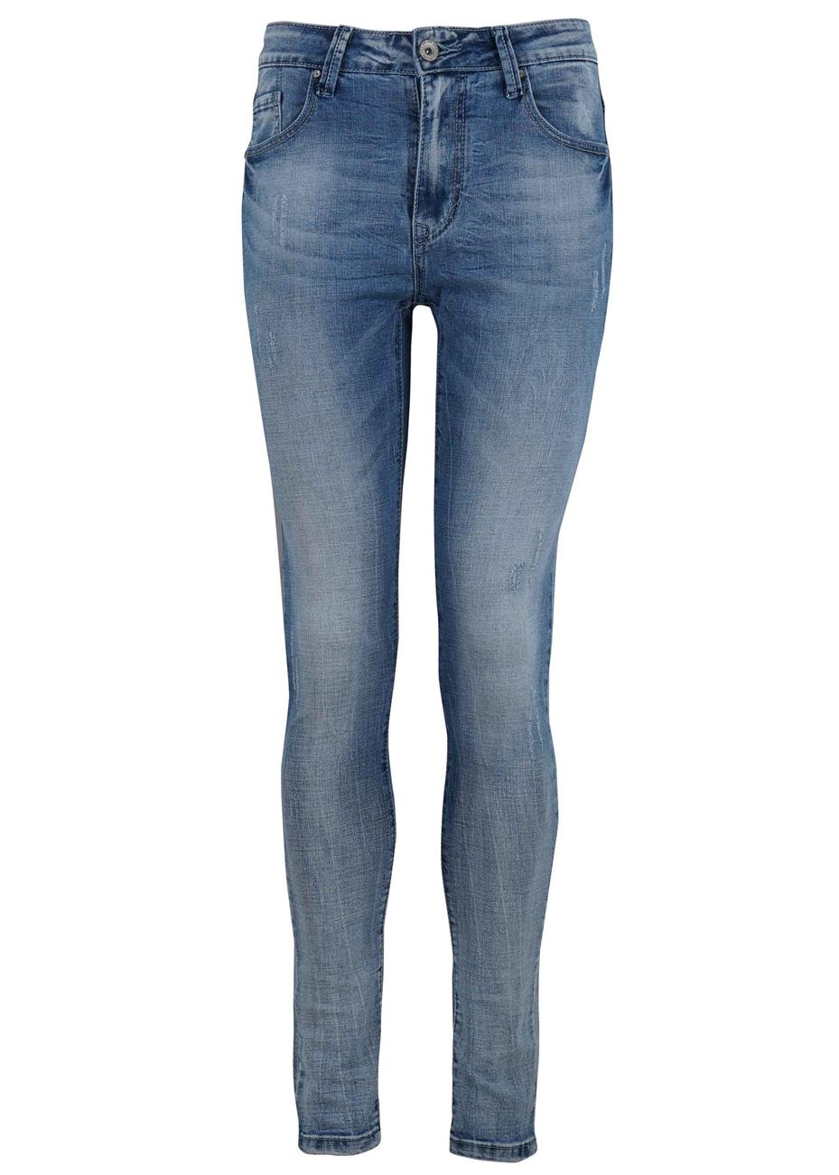 Ανδρικό παντελόνι με ξεβάματα skinny jean. Denim collection