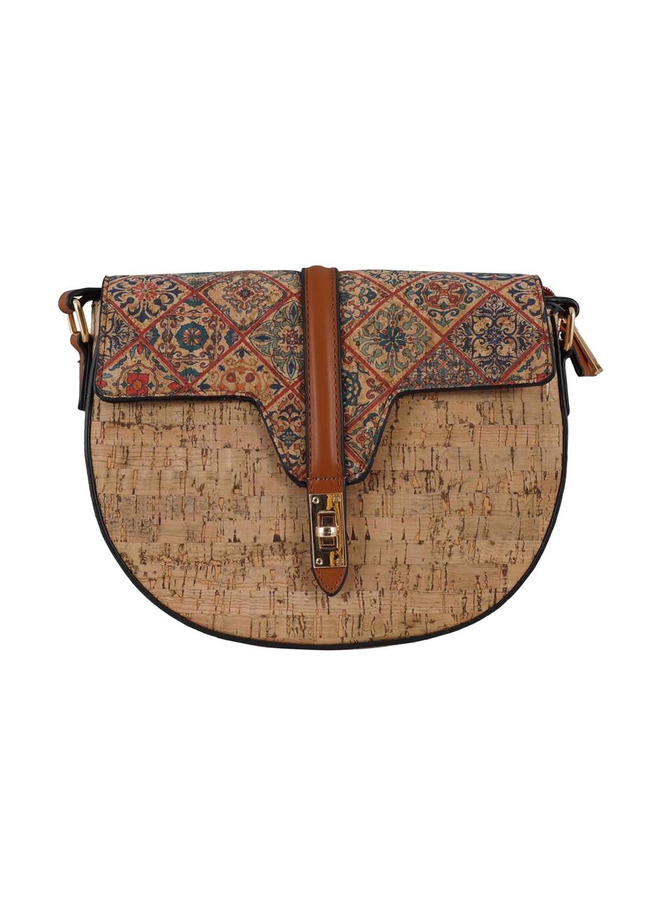 Γυναικεία τσάντα τύπου φελός.messenger bag boho style