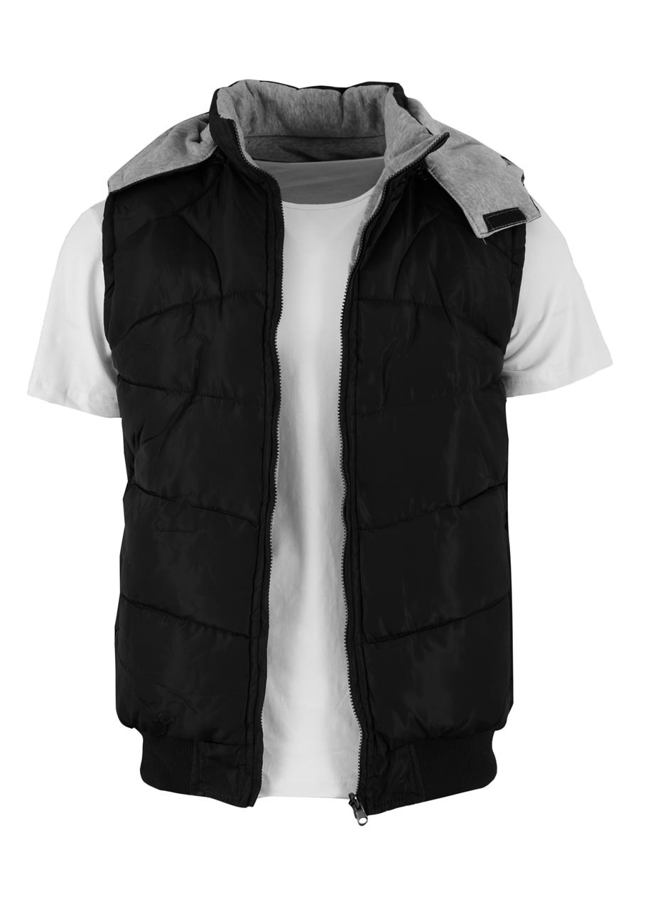 Αντρικό αμάνικο jacket διπλής όψης. Basic collection.