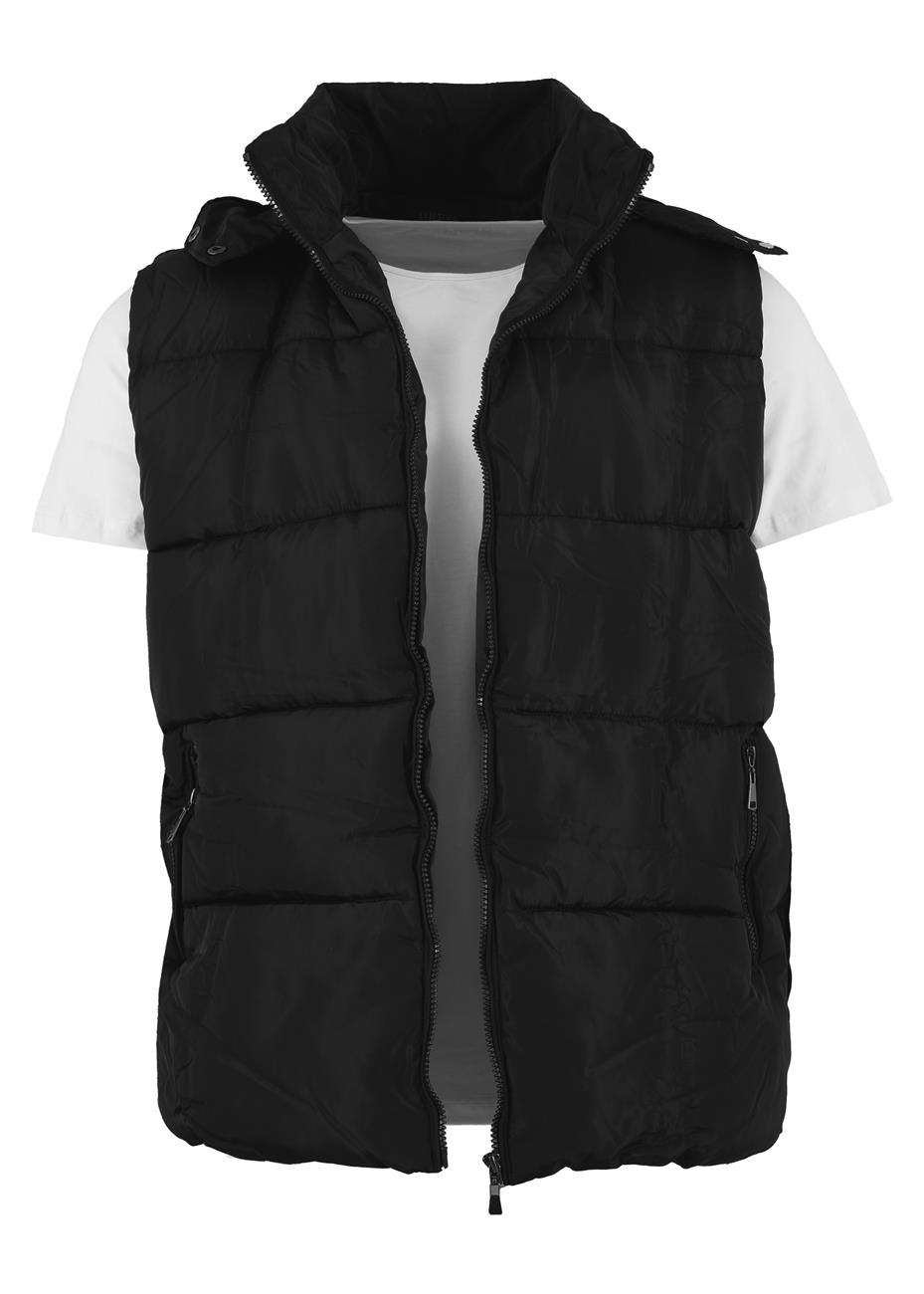 Αντρικό jacket αμάνικο με τσέπες & κουκούλα. Basic style