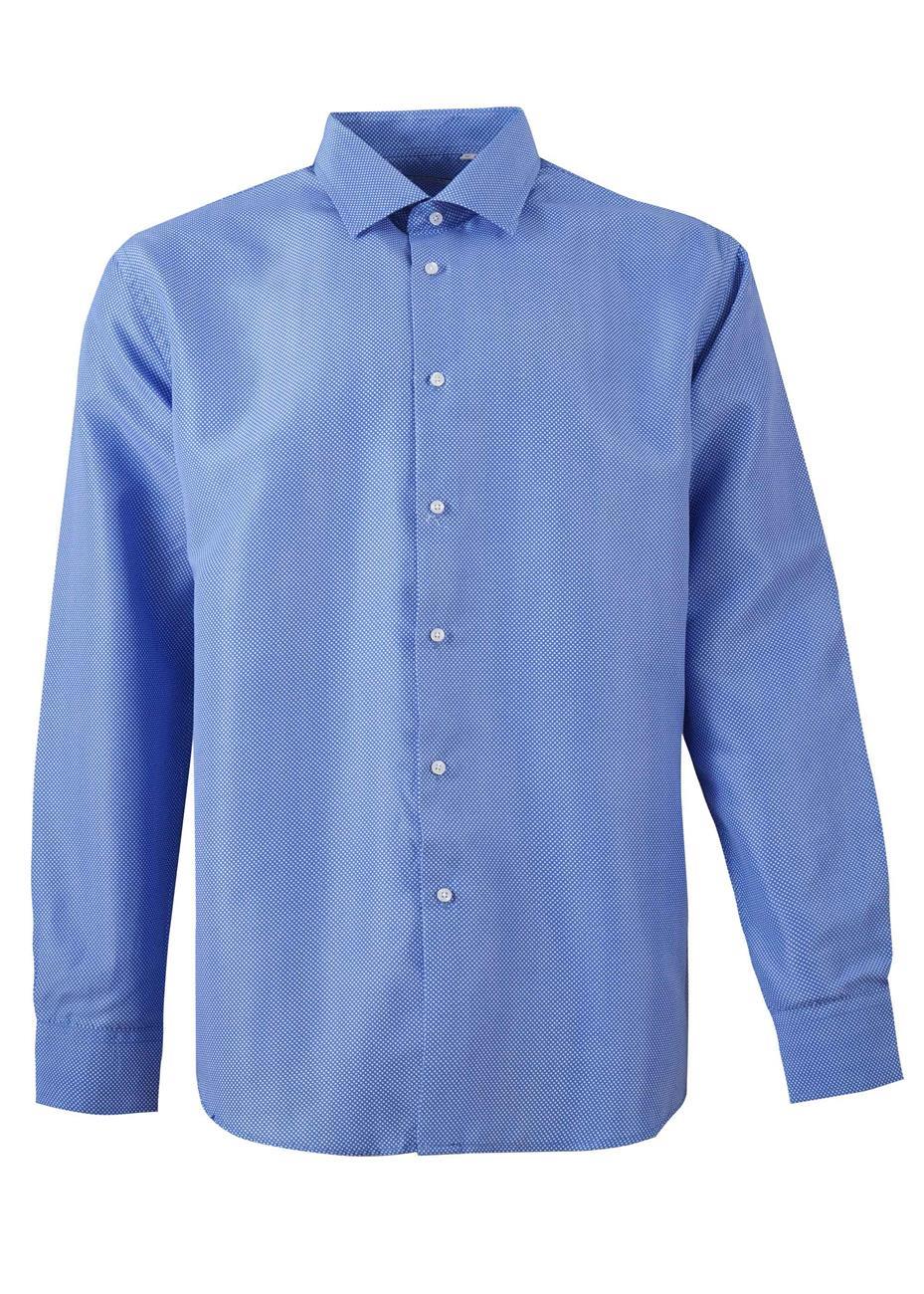 Ανδρικό πουκάμισο με διπλό κουμπί στη μανσέτα all-print. Casual Style