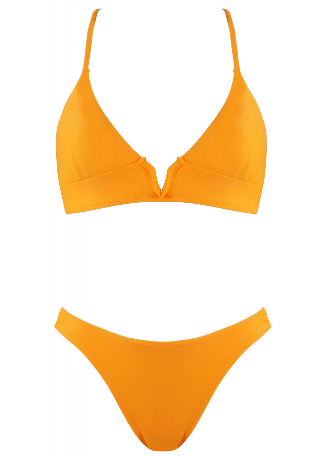 Γυναικείο set bikini bandeau αποσπώμενη ενίσχυση σλιπ παρτό ψηλόμεσο. Καλύπτει B Cup