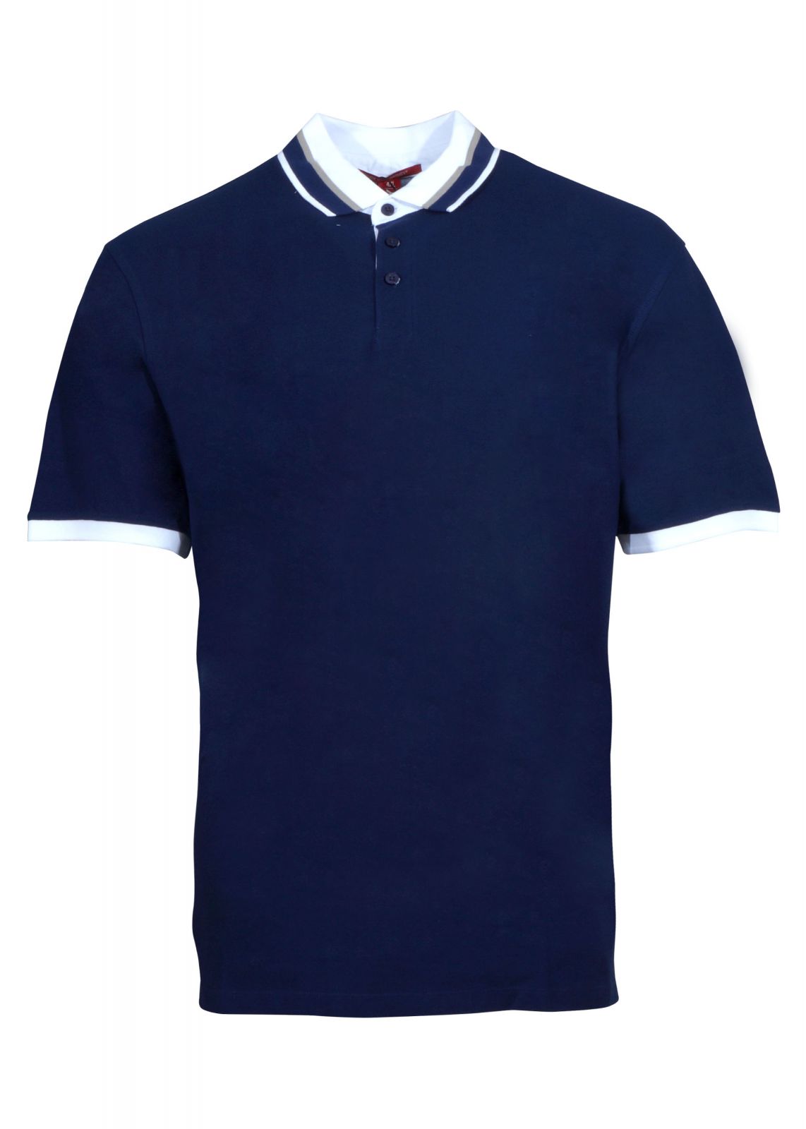Αντρική μπλούζα dsplay με γιακά κοντό μανίκι. Oversize Collection. NAVY 3214-17971