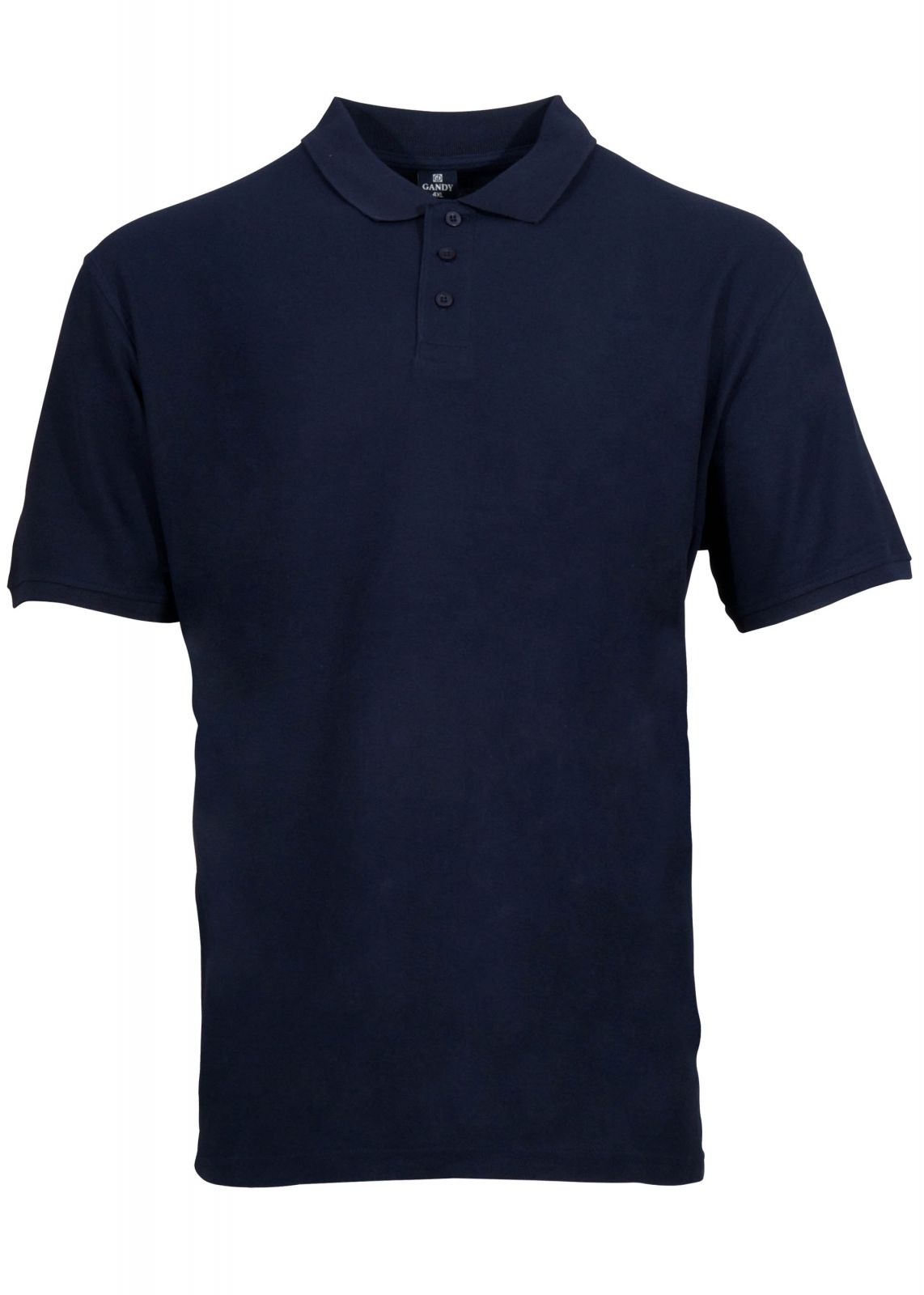 Ανδρικό μπλουζάκι με γιακά & κουμπιά τύπου πόλο. Oversize γραμή. Basic Collection. NAVY