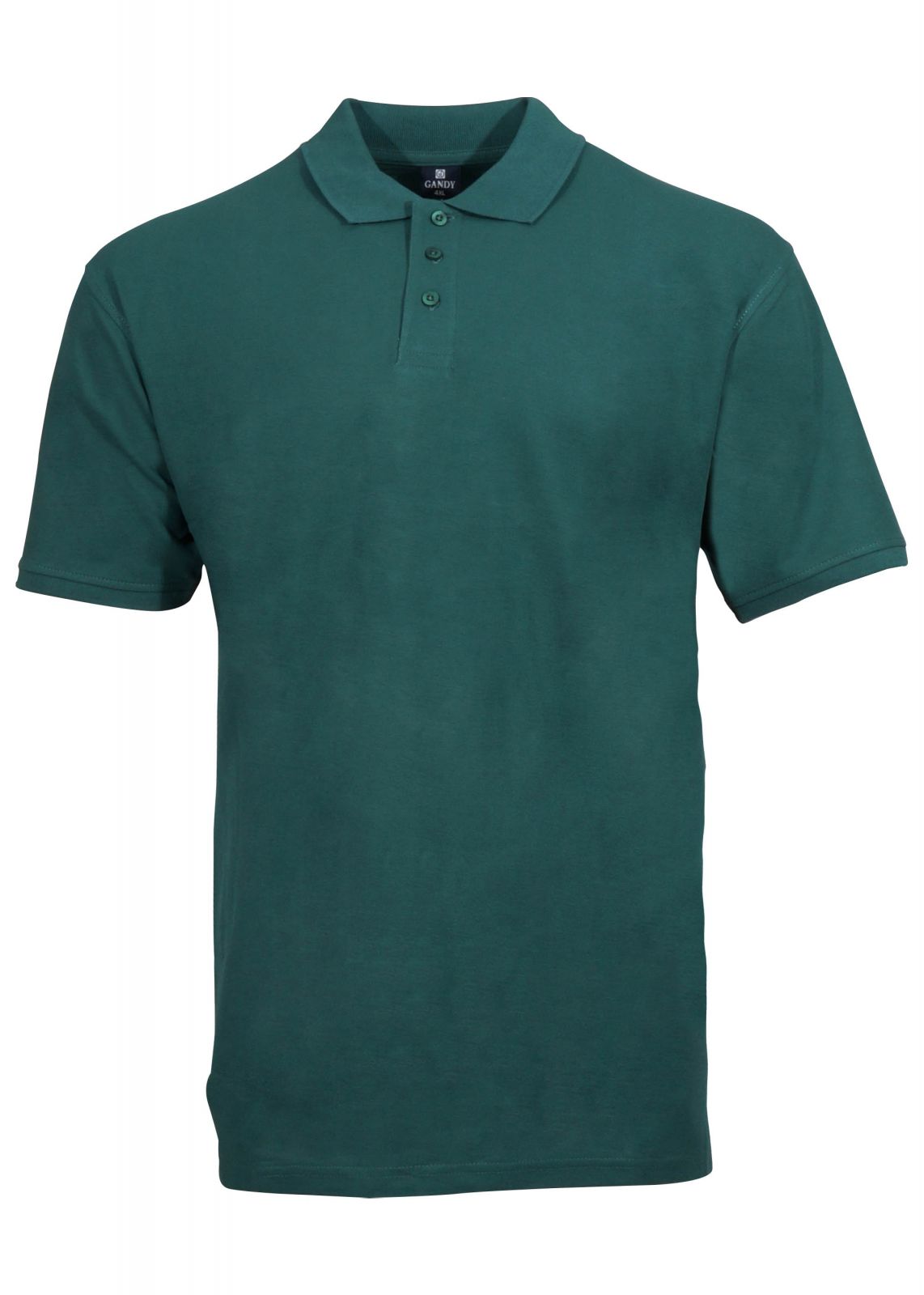 Ανδρικό μπλουζάκι με γιακά & κουμπιά τύπου πόλο. Oversize γραμή. Basic Collection. ΠΡΑΣΙΝΟ