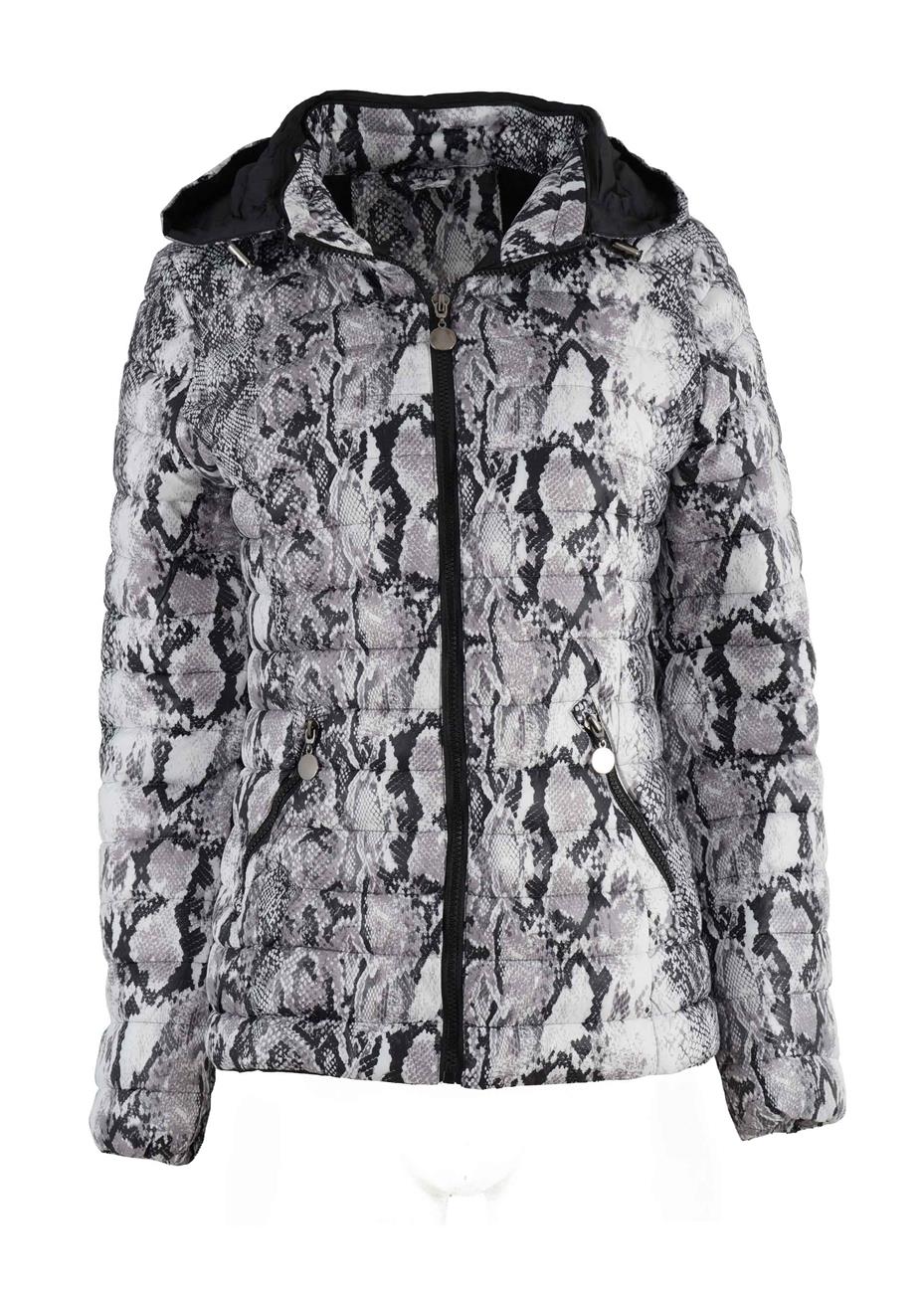 Γυναικείο μπουφάν jacket print-animal.Advanced style