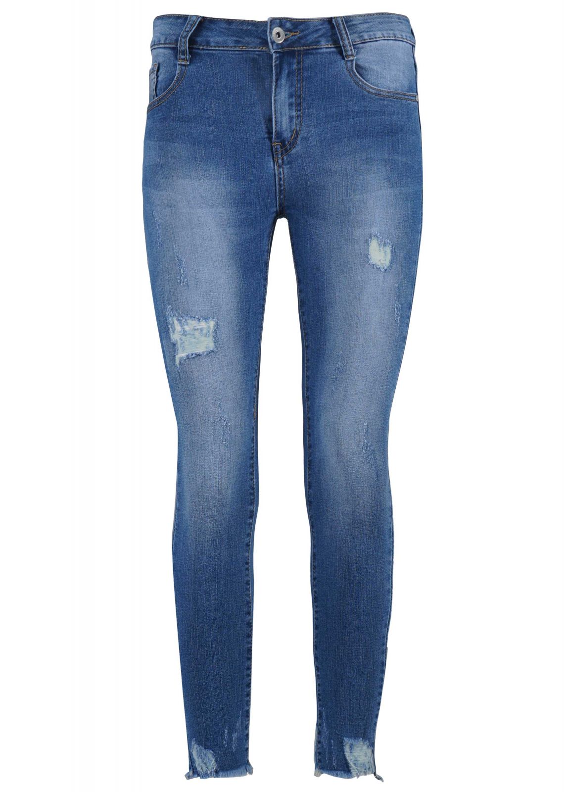 Γυναικείο παντελόνι jean skinny ψηλόμεσο ελαστικό. Denim Collection