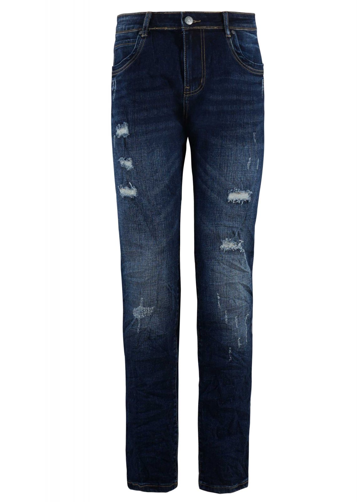 Ανδρικό παντελόνι jean ελαφρώς ξεβαμμένο σκισίματα.Denim collection