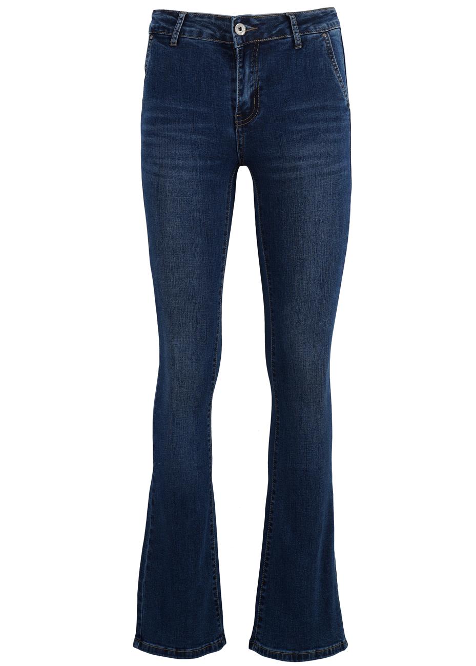 Παντελόνι jeans boot-cut ελαστικό ψηλόμεσο. Denim collection