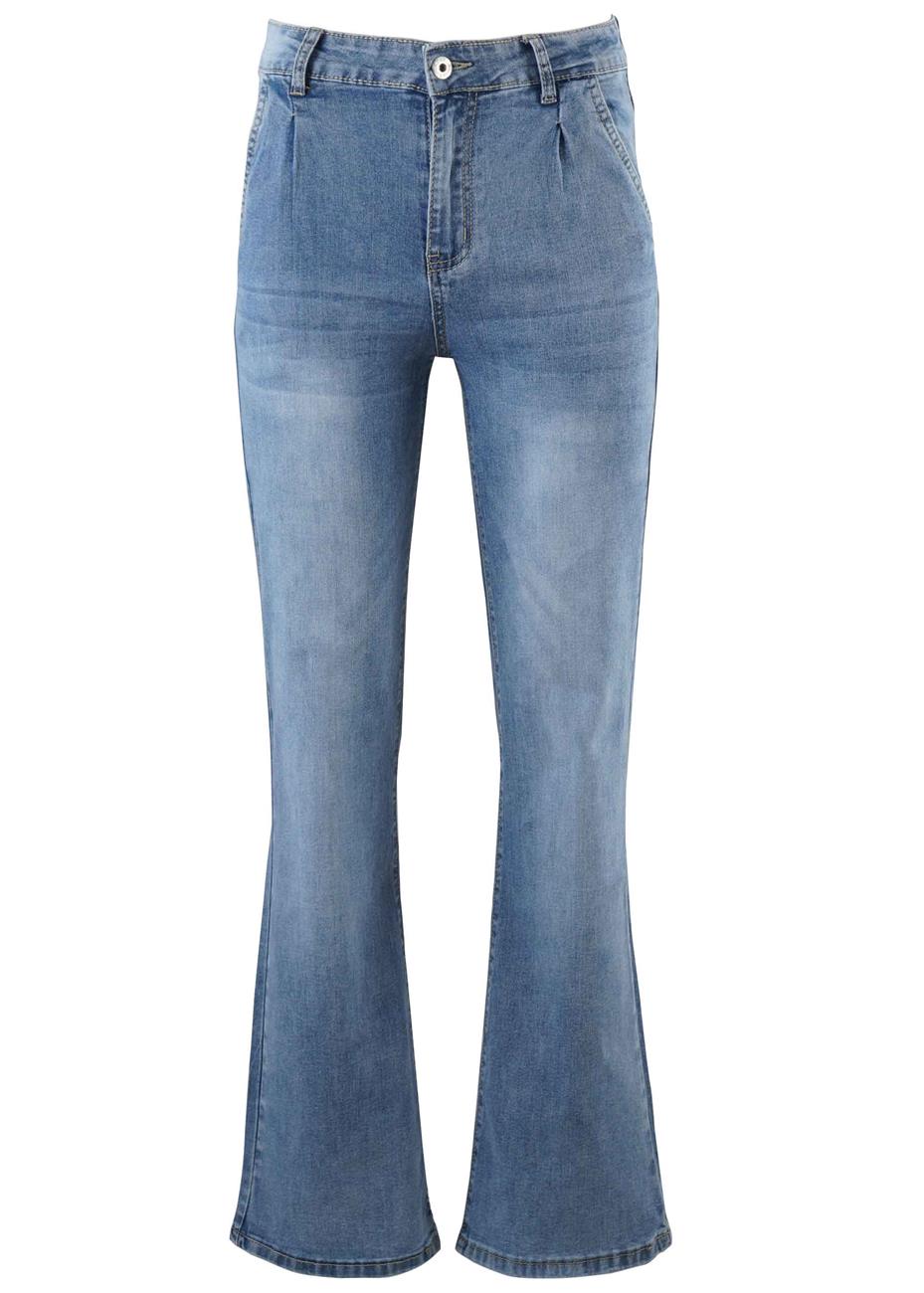 Γυναικεία ελαστική jean παντελόνα ψηλόμεση. Denim collection.