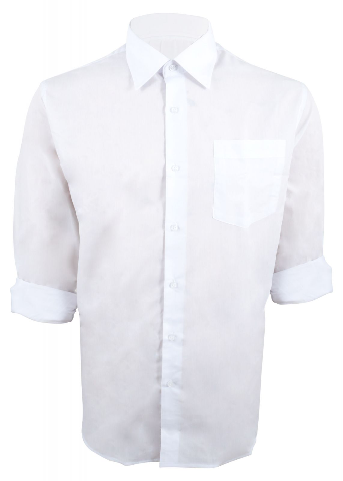 Ανδρικό πουκάμισο μακρύ μανίκι & τσεπάκι. Οversize Collection ΛΕΥΚΟ