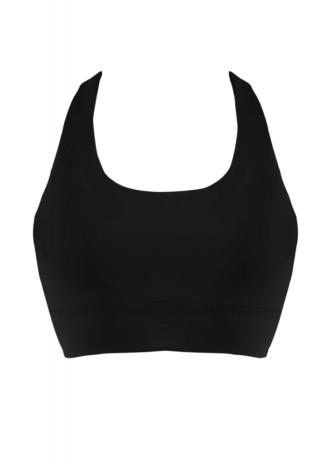 Γυναικείο αθλητικό μπουστάκι με ανοιγμα στην πλάτη ΜΑΥΡΟ - gsecret - 