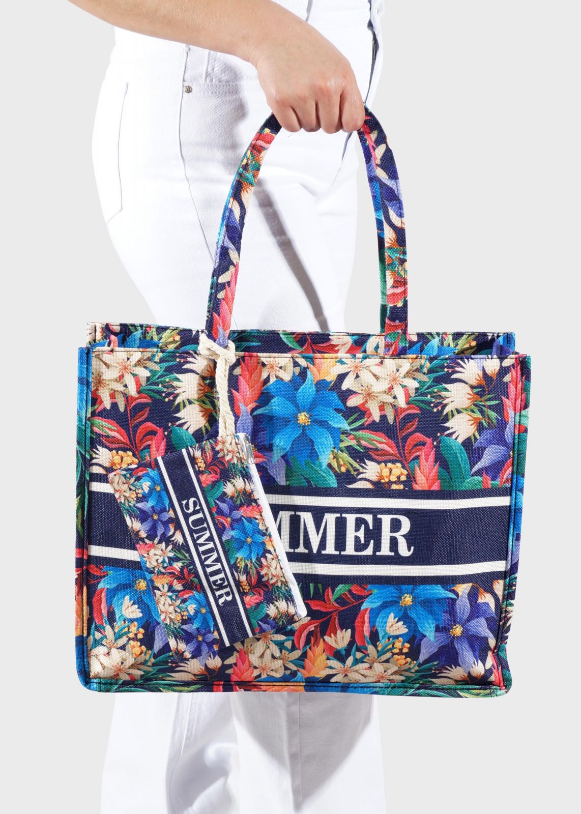 Γυναικεία τσάντα παραλίας φάσα logo "SUMMER"
