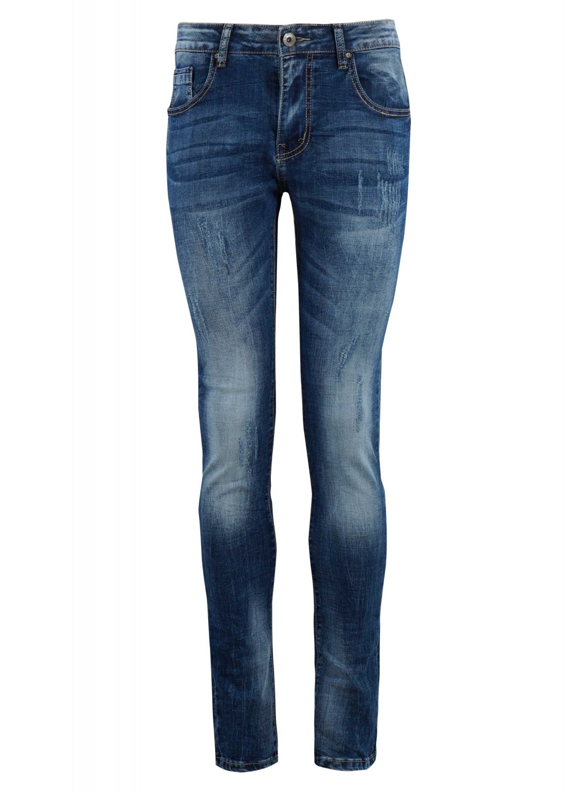 Αντρικό παντελόνι jean ελαστικό ξεβάμματα skinny γραμμή.