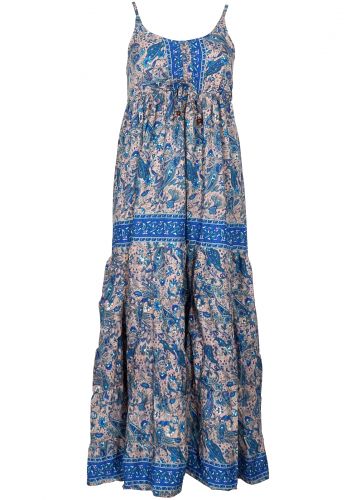 Γυναικείο φόρεμα μακρύ λεπτή ράντα αυξομειώμενη all print. Bohemia Style.