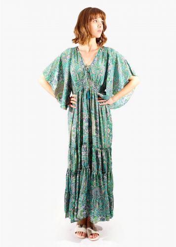 Γυναικείο φόρεμα maxi ιδιαίτερο δέσιμο. Boho Collection