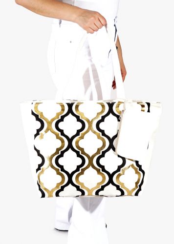 Γυναικεία τσάντα θαλάσσης φερμουάρ all print extra τσαντάκι.Summer Collection