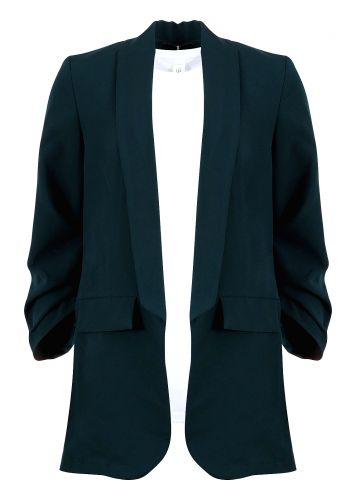Γυναικείο blazer διακοσμητικές τσέπες σούρες στο μανίκι. Elegance Style