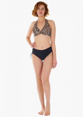 Γυναικείο σετ μαγιό bikini all print αποσπώμενη επένδυση slip κανονική γραμμή.Καλύπτει D-E Cup