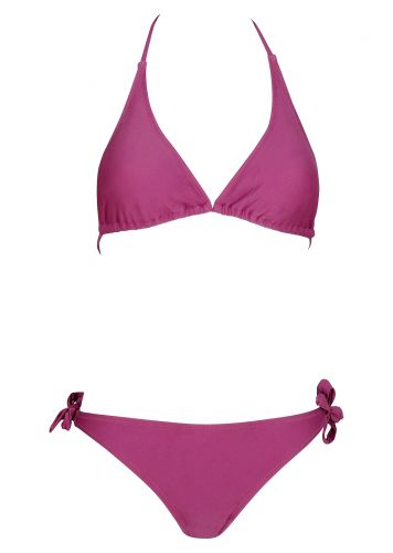 Γυναικείο set μαγιό τρίγωνο με ενίσχυση Bikini κανονική γραμμή. Καλύπτει B Cup. Swimwear Collection.