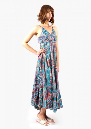 Γυναικείο φόρεμα colourfull ρυθμιζόμενη τιράντα