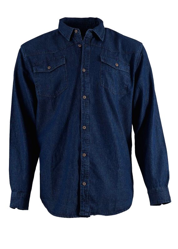 Ανδρικό πουκάμισο jean. Basic collection.