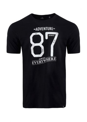 Ανδρικό t-shirt λαιμόκοψη στάμπα Αdventure. Casual Style