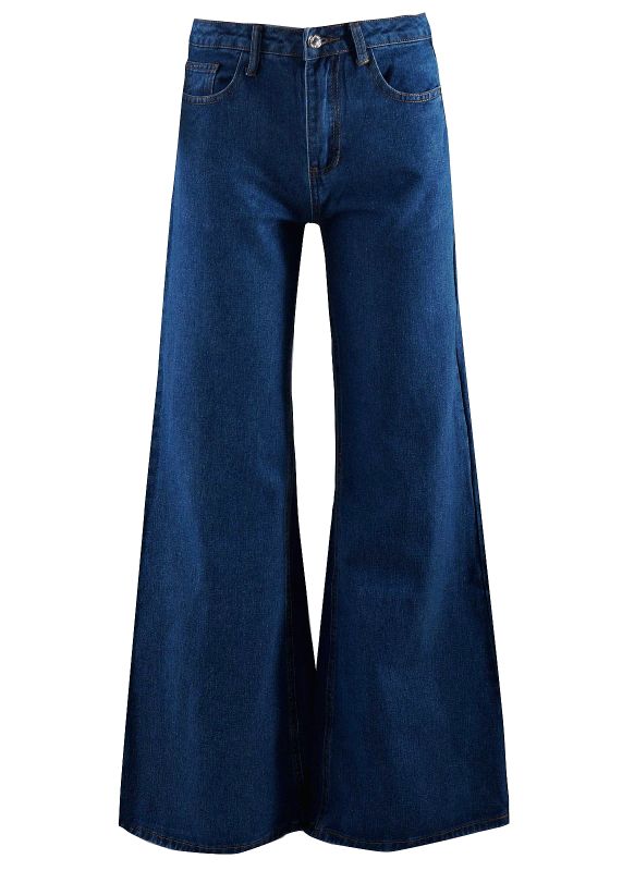 Γυναικεία παντελόνα jean fleur ψηλόμεση. Denim collection.