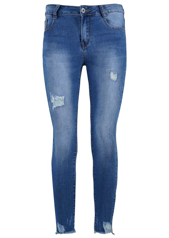 Γυναικείο παντελόνι jean skinny ψηλόμεσο ελαστικό. Denim Collection