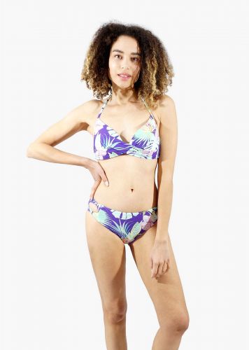 Γυναικείο set bikini all print ενσωματωμένη ενίσχυση bikini μεσοκάβαλο κανονική γραμμή.Cup B