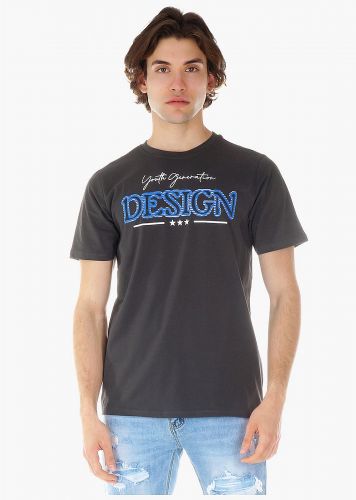 Ανδρική μπλούζα με στάμπα  σε Oversize γραμμή.