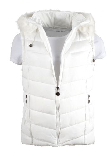 Γυναικείο jacket αμάνικο με κουκούλα. Basic collection