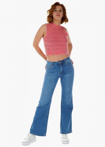 Γυναικεία Jean παντελόνα ψηλόμεση.